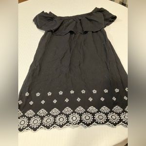Old Navy Off the Shoulder Black Dress